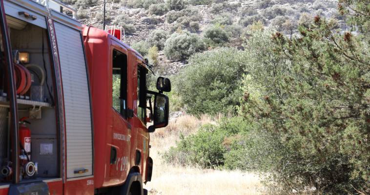 Φωτιά σε χαμηλή βλάστηση στον Άγιο Κυπριανό Λακωνίας - Σηκώθηκαν εναέρια μέσα