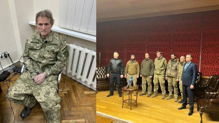 Ανταλλαγή Μεντβεντσούκ με διοικητές του τάγματος Azov,