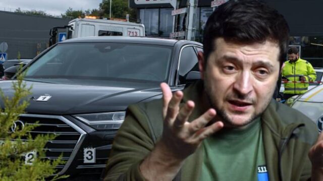 Τροχαίο ατύχημα για τον Ζελένσκι στο Κίεβο (video),