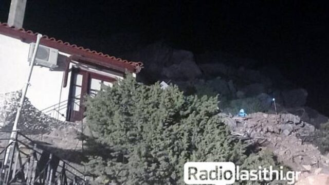 Μία γυναίκα νεκρή από κατολίσθηση στην Αγία Φωτιά Λασιθίου,