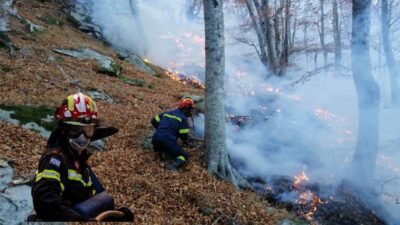 Φωτιά στη Ρόδο – Επιχειρούν τέσσερα εναέρια μέσα