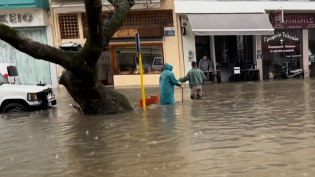 Βούλιαξε στα νερά η Αριδαία - Κλειστά σήμερα τα σχολεία,