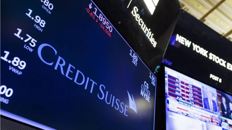 Σωσίβιο 50 δισ. ευρώ στην Credit Suisse από την Κεντρική Τράπεζα Ελβετίας,
