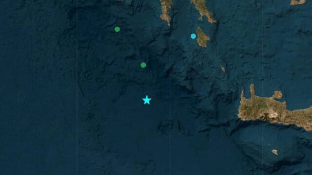 Σεισμός 5,2 ρίχτερ δυτικά της Κρήτης