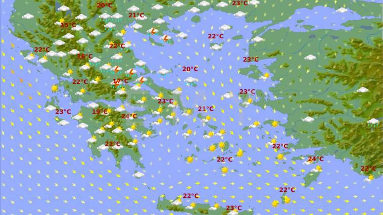 Επιδείνωση του καιρού με βροχές και καταιγίδες προβλέπει η ΕΜΥ,