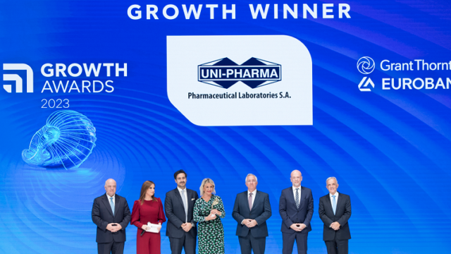 Η UNI-PHARMA SA, στις 6 Growth Winner στα βραβεία GROWTH AWARDS 2023