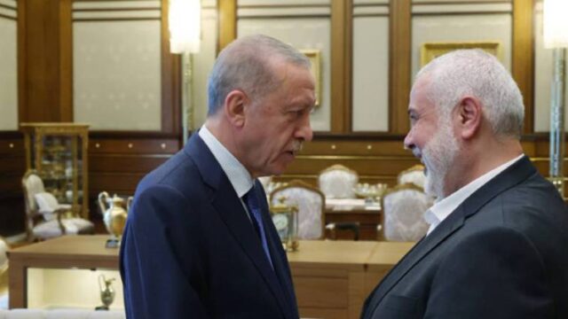 Μαραθώνια συνάντηση του Ερντογάν με τον ηγέτη της Χαμάς