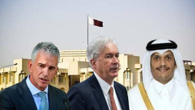 Συνάντηση Μπερνς-Μπερνέα-Κάμελ με τον Αλ Θάνι στη Ντόχα για "βιώσιμη εκεχειρία",