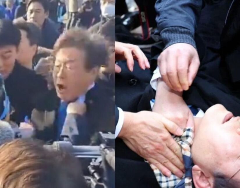 Επίθεση με μαχαίρι στον ηγέτη της αντιπολίτευσης της Νότιας Κορέας - Για "απαράδεκτη" επίθεση μίλησε ο πρόεδρος της χώρας