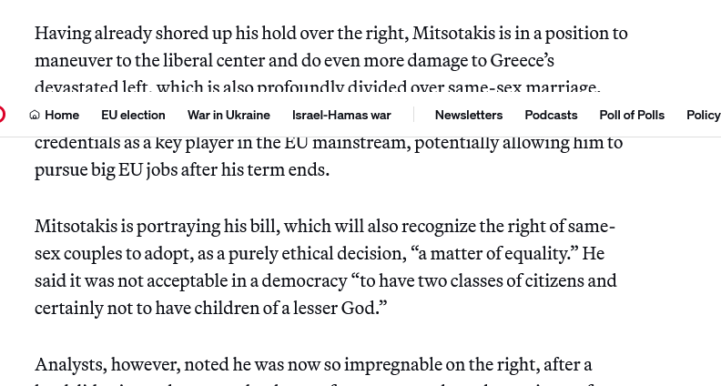Βελόπουλος: Ονομαστική ψηφοφορία στα ομόφυλα ζευγάρια – Politico για παζάρι Μητσοτάκη για “πόστο”στην ΕΕ