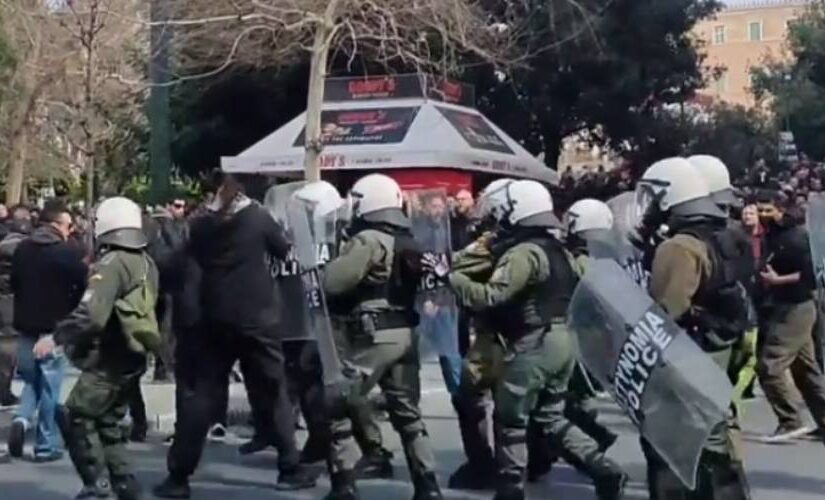 Επεισόδια στο πανεκπαιδευτικό συλλαλητήριο στο κέντρο της Αθήνας