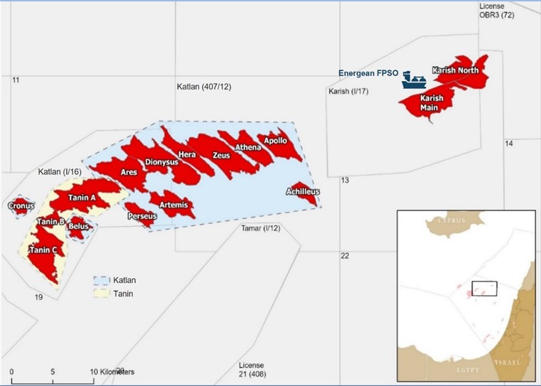 Τα κοιτάσματα της Energean στο Ισραήλ