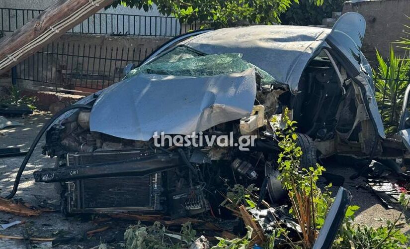 Νεκρός 22χρονος οδηγός σε τροχαίο στη Θεσσαλονίκη – “Καρφώθηκε” σε κολώνα