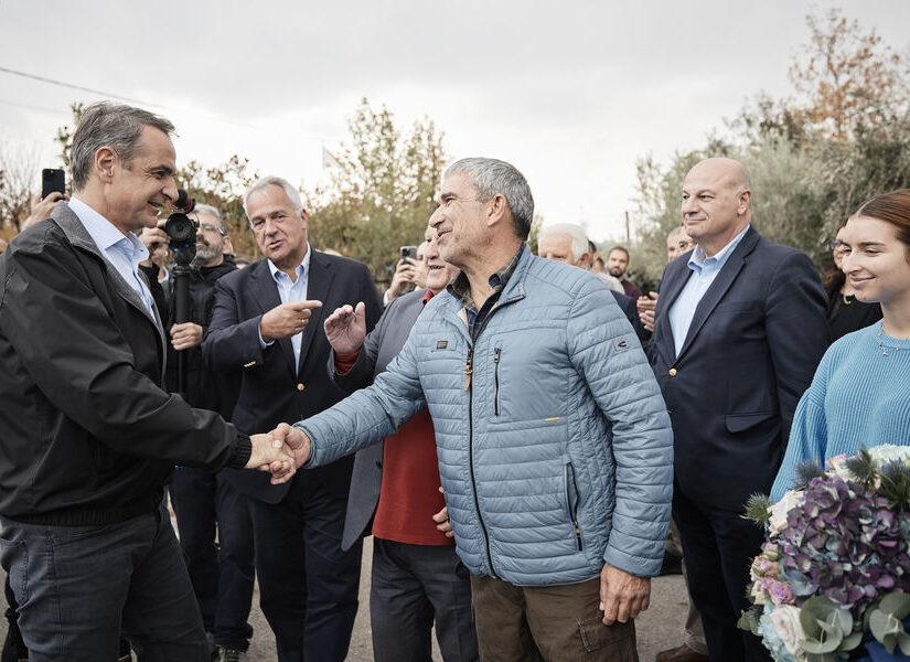 Φυτώριο στο Καπανδρίτι επισκέφθηκε ο Μητσοτάκης