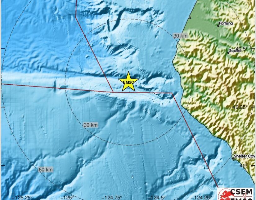 Υποθαλάσσιος σεισμός 7 Ρίχτερ κοντά στις ακτές της βόρειας Καλιφόρνια