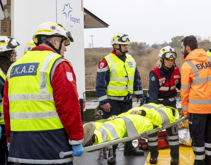 Με επιτυχία ολοκληρώθηκε η προγραμματισμένη άσκηση ευρείας κλίμακας στο αεροδρόμιο Θεσσαλονίκης «Μακεδονία»