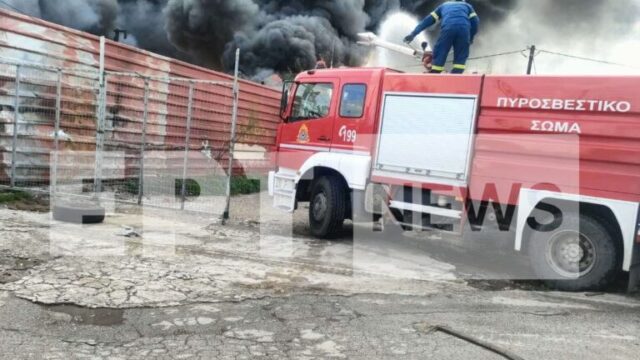 Μεγάλη φωτιά στον Ασπρόπυργο, δίπλα σε μονάδα παραγωγής βιομηχανικών αερίων