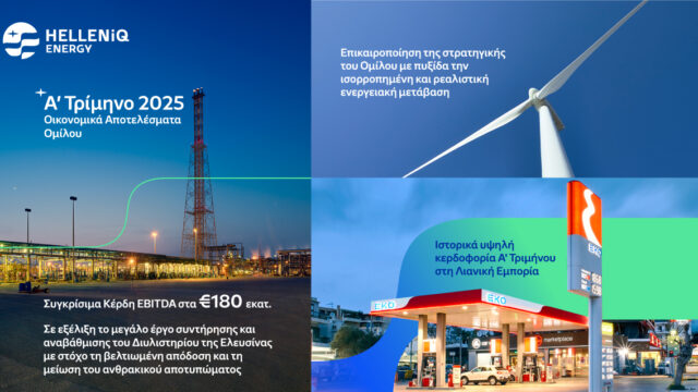 HELLENiQ ENERGY: Αποτελέσματα α’ τριμήνου 2025