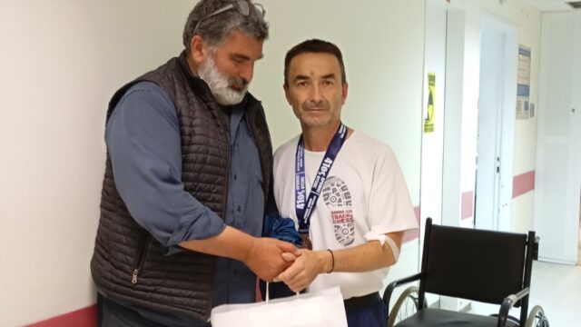 Στο κρεβάτι του πόνου πήρε το Μετάλλιο του 41ου Δρόμου Θυσίας Διστόμου ο Γ. Νιάρος!