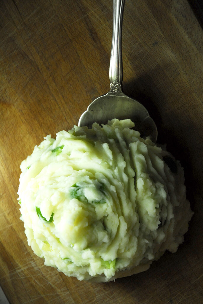 Πουρές Σκορδαλιά με Πράσινη Πιπεριά