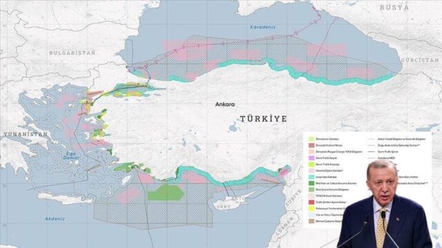Θαλάσσιος Χωροταξικός Σχεδιασμός: Ιδού πως οι Τούρκοι σφετερίζονται το μισό Αιγαίο, Ηρακλής Καλογεράκης (τουρκικός χάρτης)