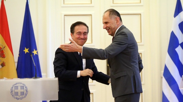 Συνάντηση Γεραπετρίτη με τον Ισπανό υπουργό Εξωτερικών