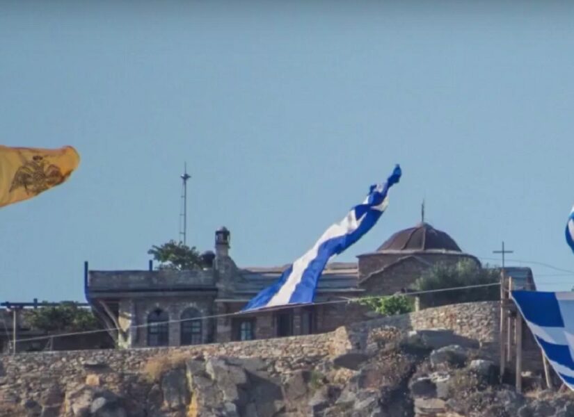 Ο Μητσοτάκης στο περιβόλι της Παναγίας