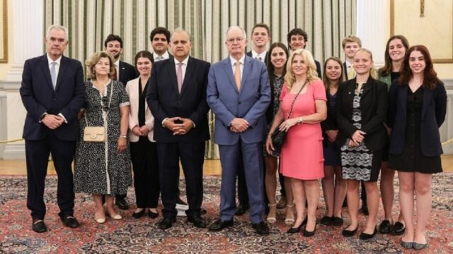Ο ΠτΔ δέχθηκε ομάδα Ελληνοαμερικανών σπουδαστών