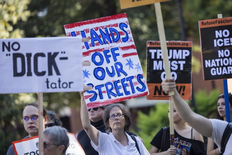 Διαδηλωτές κατά του Τραμπ