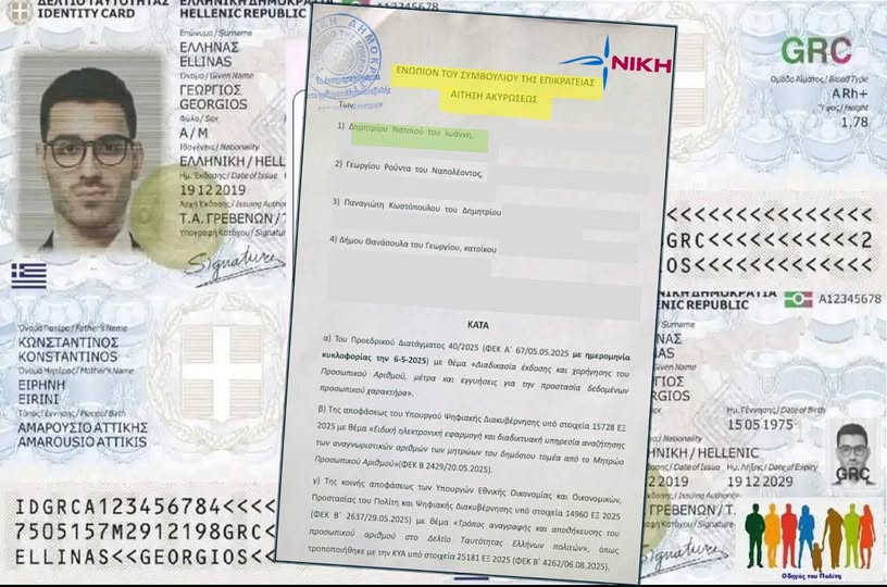 Νατσιός: Προσφυγή στο ΣτΕ κατά του Προσωπικού Αριθμού