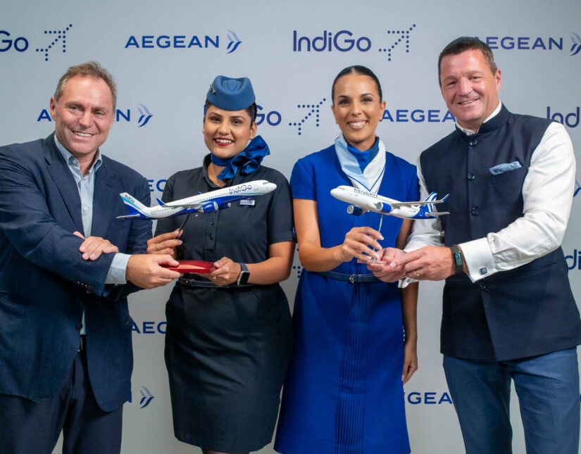 Η IndiGo και η AEGEAN υπογράφουν Μνημόνιο Συνεργασίας για πτήσεις κοινού κωδικού