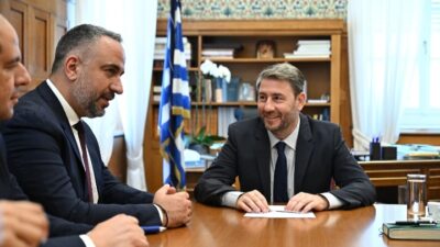 Συνάντηση Ανδρουλάκη με τον Δήμαρχο της Βηθλεέμ