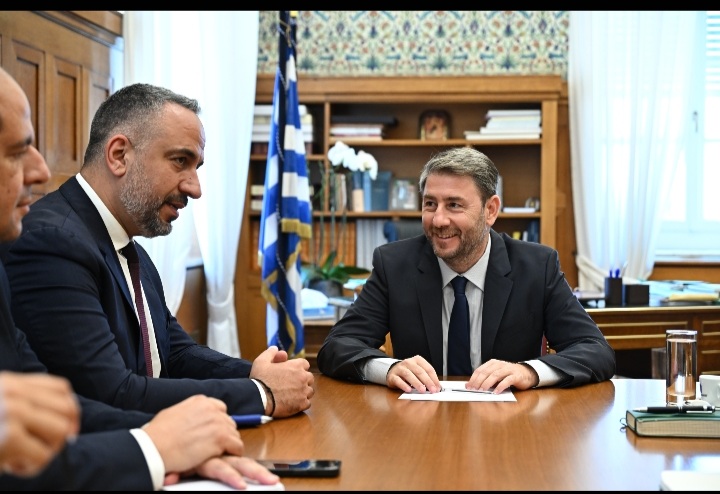 Συνάντηση Ανδρουλάκη με τον Δήμαρχο της Βηθλεέμ