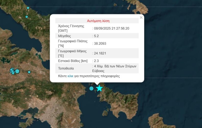 Σεισμός στην Εύβοια: Μπαράζ μετασεισμών μετά τα 5,2 Ρίχτερ – Τι λένε οι ειδικοί