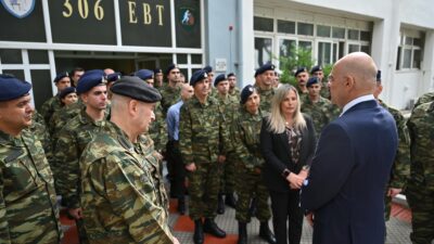 Επίσκεψη Υπουργού Εθνικής Άμυνας Νίκου Δένδια στο Εργοστάσιο Παραγωγής Drones (306 ΕΒΤ) στις Αχαρνές