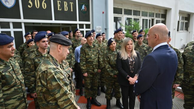 Επίσκεψη Υπουργού Εθνικής Άμυνας Νίκου Δένδια στο Εργοστάσιο Παραγωγής Drones (306 ΕΒΤ) στις Αχαρνές
