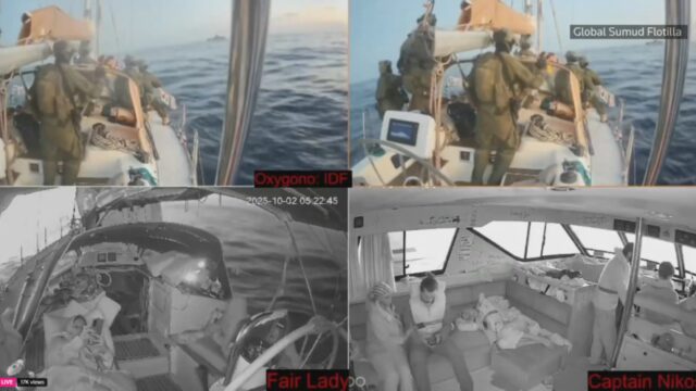 Θύελλα αντιδράσεων για την αναχαίτιση των πλοίων του στολίσκου για την Γάζα