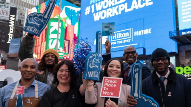 Η Hilton στο Νο 1 της κατάταξης World’s Best Workplace για δεύτερη φορά μέσα σε τρία χρόνια
