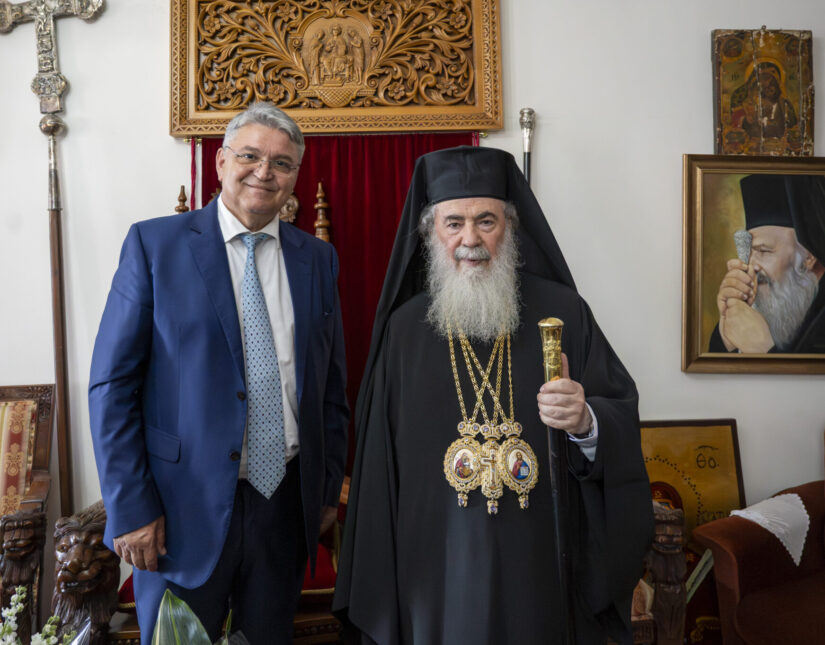 Επίσκεψη του προέδρου της ΝΙΚΗΣ, Δημήτρη Νατσιού, στο Πατριαρχείο Ιεροσολύμων