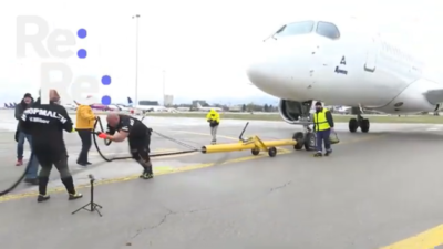 Σόφια: Μασίστες έσυραν Airbus βάρους 40 τόννων