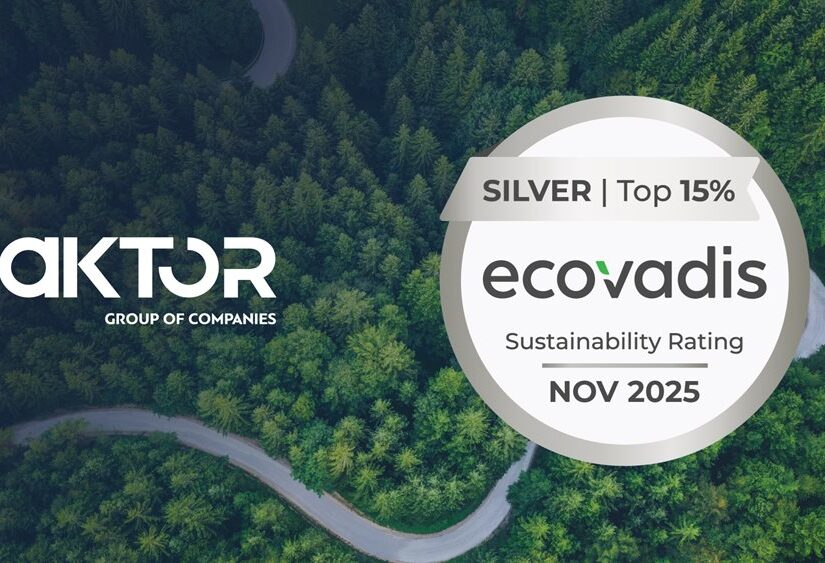 Ο Όμιλος AKTOR απέσπασε τη διάκριση “Silver Medal Award” από την EcoVadis