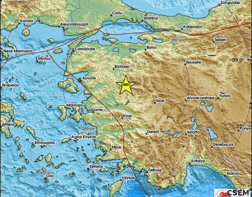 5 Ρίχτερ στη δυτική Τουρκία