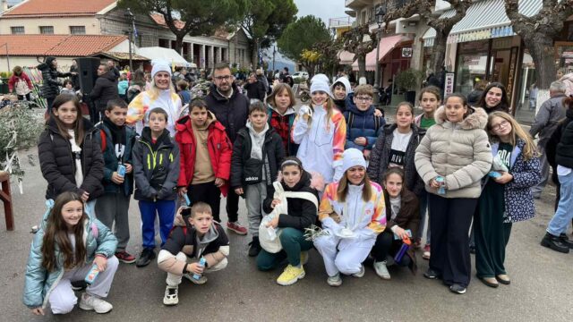 Με ντόπιους Πρωταθλητές η διέλευση της Ολυμπιακής Φλόγας σε Αράχωβα