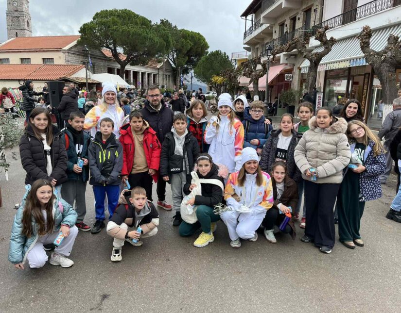 Με ντόπιους Πρωταθλητές η διέλευση της Ολυμπιακής Φλόγας σε Αράχωβα