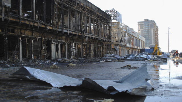 Διαρροή ηλιελαίου στη Μαύρη θάλασσα μετά το βομβαρδισμό της Οδησσού