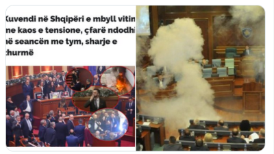 Αλβανική Βουλή: Συμπλοκή βουλευτών και αστυνομικών μέσα στη Βουλή για μίζες αντιπροέδρου