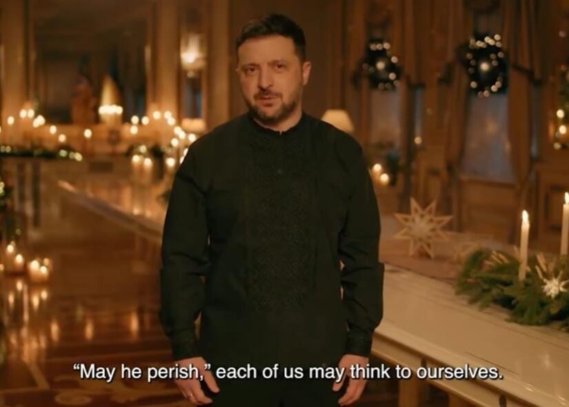“Ολοι ευχόμαστε να πεθάνει” έγραψε στο χριστουγεννιάτικο μήνυμά του ο Ζελένσκι για τον Πούτιν