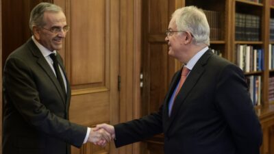 Καμπανάκι από Σαμαρά για τα ελληνοτουρκικά στην συνάντηση με Τασούλα