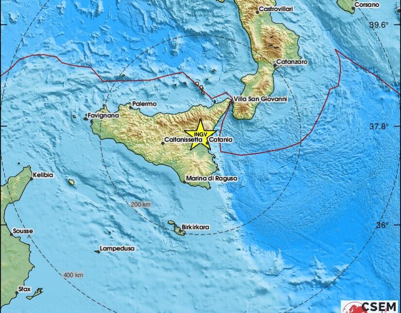 Οι Σικελοί πέρασαν τον σεισμό για επίθεση του Ιράν