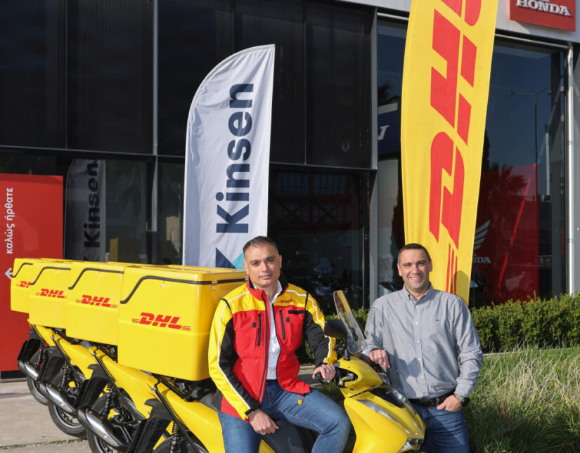 Η Kinsen μέσω της Saracakis Leasing υλοποιεί συμφωνία με τη DHL για leasing 13 Honda SH150
